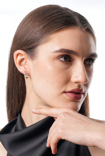 Flambeur B.I.S 14 Kt Hallmark Diamond Earring