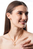 Flambeur B.I.S Hallmarked 18 KT CZ Gold Pendent Set