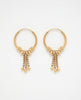 Flambeur B.I.S Hallmarked 18 KT Gold Hoop Earring
