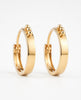 Flambeur B.I.S Hallmarked 18 KT Gold Hoop Earring
