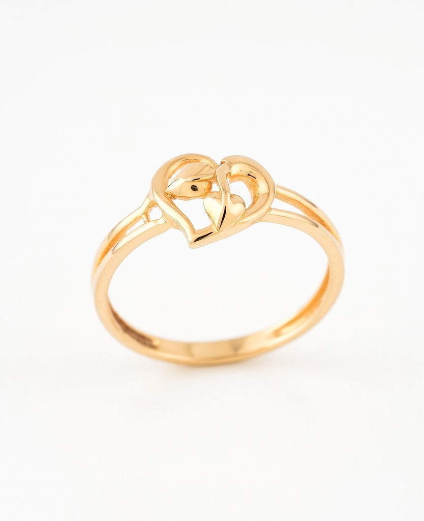 22K Gold Plated Plain Om Ring | High-Purity Spiritual Statement Ring