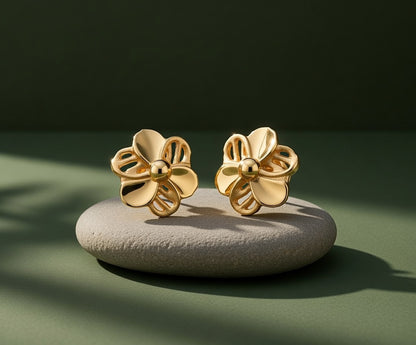 Flambeur B.I.S 22 Kt Hallmark Plain Tops Earring