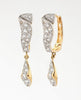 Flambeur B.I.S Hallmarked 18 KT CZ Gold Hoop Earring
