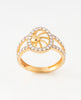 18K Gold Plated Celestial Wheel CZ Ring | High-Purity Sun Motif Statement Ring