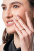Flambeur B.I.S Hallmarked 14 Kt Diamond Studded Gold Ring
