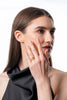22K Gold Plated Plain Filigree Leaf Ring | High-Purity Nature-Inspired Statement Ring