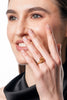 22K Gold Plated Plain Filigree Leaf Ring | High-Purity Nature-Inspired Statement Ring