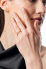 22K Gold Plated Plain Om Ring | High-Purity Spiritual Statement Ring