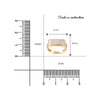 18K Gold CZ Rectangular Pavé Cluster Ring | Cubic Zirconia Statement Gold Ring