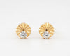 Flambeur B.I.S Hallmarked 18 KT CZ Gold Pendent Set