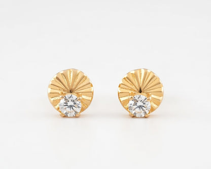 Flambeur B.I.S Hallmarked 18 KT CZ Gold Pendent Set