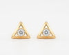 Flambeur B.I.S Hallmarked 18 KT CZ Gold Pendent Set