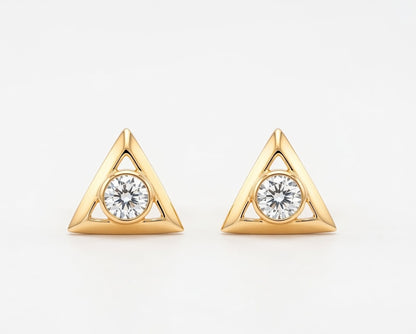 Flambeur B.I.S Hallmarked 18 KT CZ Gold Pendent Set
