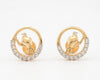 Flambeur B.I.S Hallmarked 18 KT CZ Gold Pendent Set