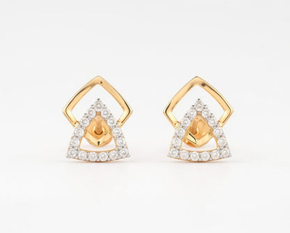 Flambeur B.I.S Hallmarked 18 KT CZ Gold Pendent Set