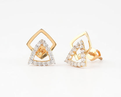 Flambeur B.I.S Hallmarked 18 KT CZ Gold Pendent Set