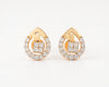 Flambeur B.I.S Hallmarked 18 KT CZ Gold Pendent Set