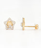 Flambeur B.I.S Hallmarked 18 KT CZ Gold Pendent Set