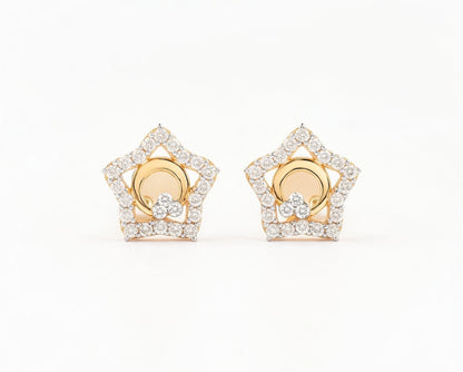 Flambeur B.I.S Hallmarked 18 KT CZ Gold Pendent Set