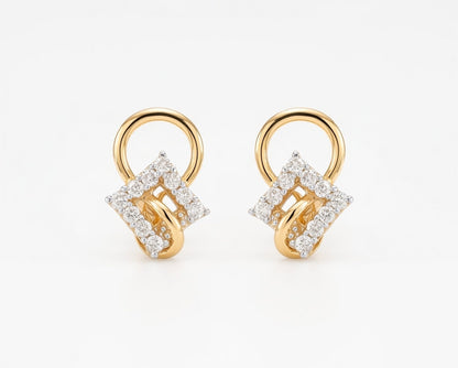 Flambeur B.I.S Hallmarked 18 KT CZ Gold Pendent Set
