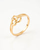 22K Gold Plated Plain Om Ring | High-Purity Spiritual Statement Ring